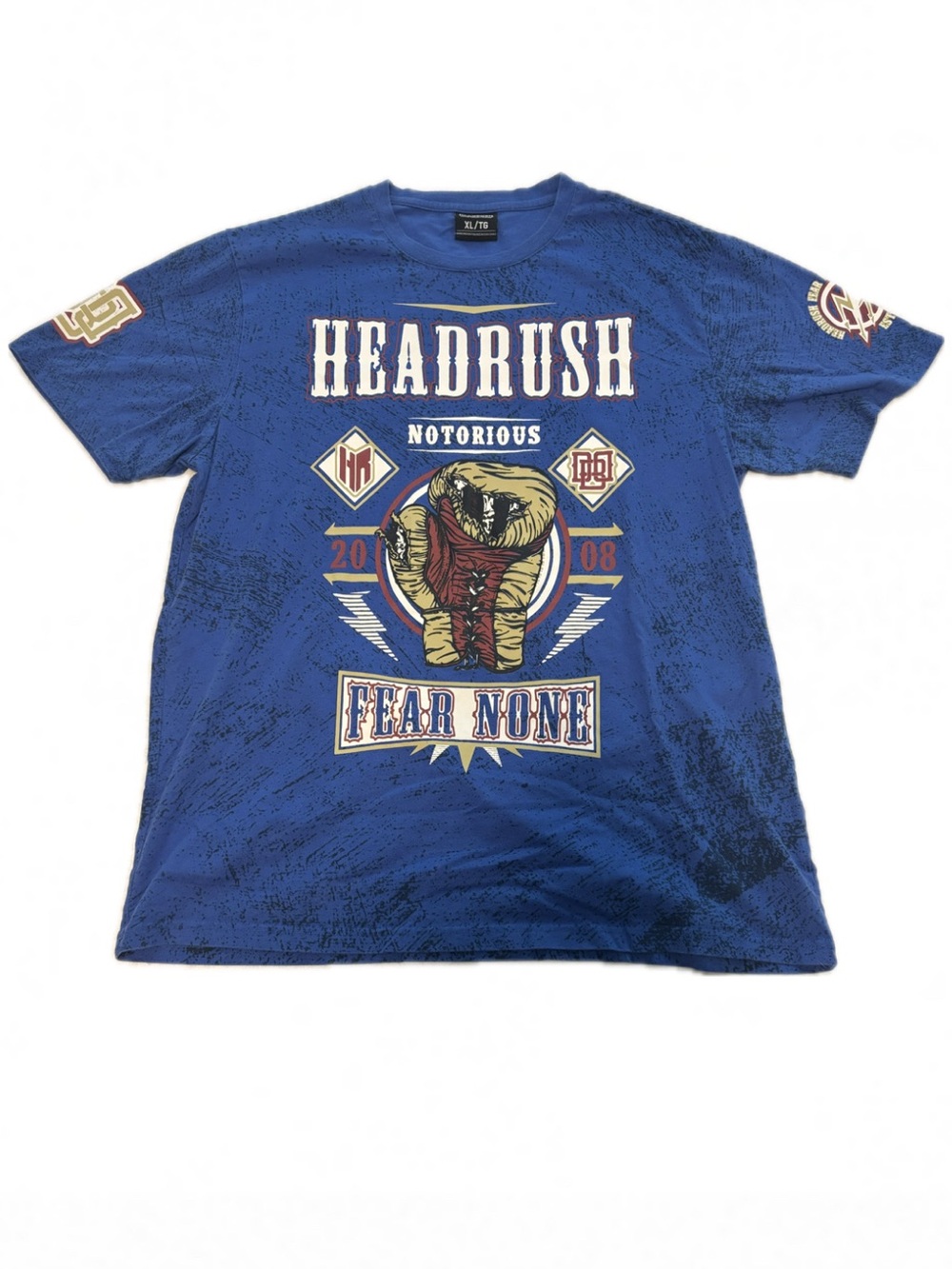 Headrush Men's 'Fear None' Graphic Tee - Blue